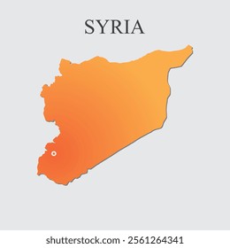 High Detailed Map of Syria.