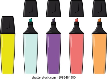 High detailed markers set that includes 5 different markers. You can use this set in your works.
