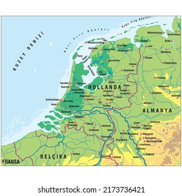 netherlands physical features