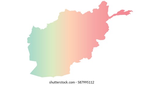 High detailed pink vector map – Afghanistan map
