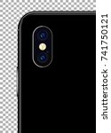 High Detailed Realistic Dual Camera on the Smartphone. Vector illustration.
