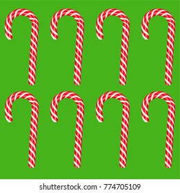 High Detailed Red Candy Canes Vector Stock Vector (Royalty Free ...