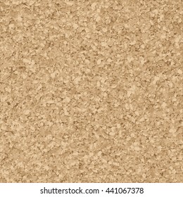 High Detailed Seamless Natural Brown Cork Pinboard Background