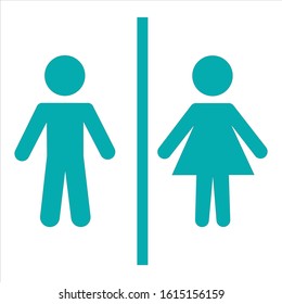 High Detailed symbol toilet on white background. Vector illustration eps 10.