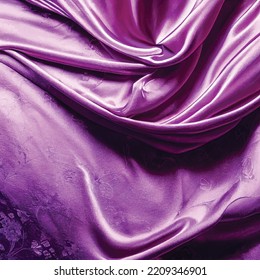 high detailed upclose repeating purple color silk material