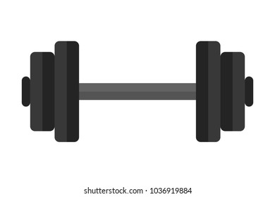 High Detailed vector Dumbbell isolated on white background. Vector illustration eps 10.