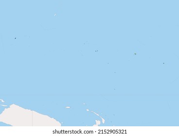 High detailed vector Federated States of Micronesia physical map, topographic map of Federated States of Micronesia on white with rivers, lakes and neighbouring countries. 