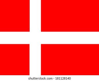 National Flag Denmark Stock Vector (Royalty Free) 1499555780