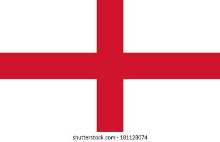 High detailed vector flag of England