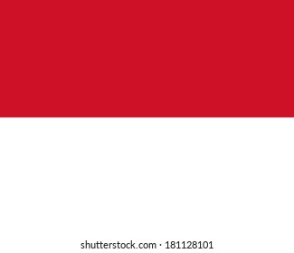 High detailed vector flag of Monaco