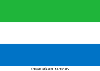 High detailed vector flag of Sierra Leone