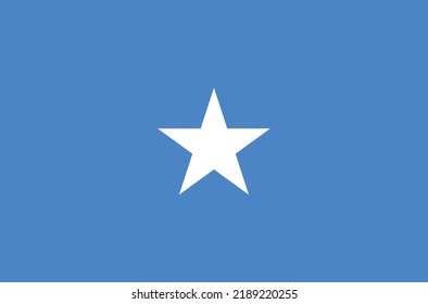 High detailed vector flag of Somalia