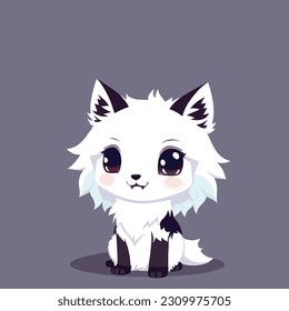 High detailed vector illustration of a dog or puppy
