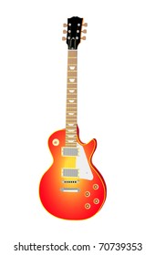 high detailed  vector illustration of electric guitar