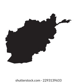 High detailed vector map. Afghanistan. New Map 2023.