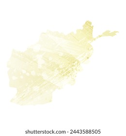 High detailed vector map. Afghanistan.