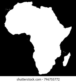 High detailed vector map - Africa