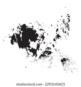 Mapa vectorial detallado alto. Islas Aland. Nuevo mapa 2023.