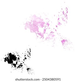 High detailed vector map. Aland Islands.