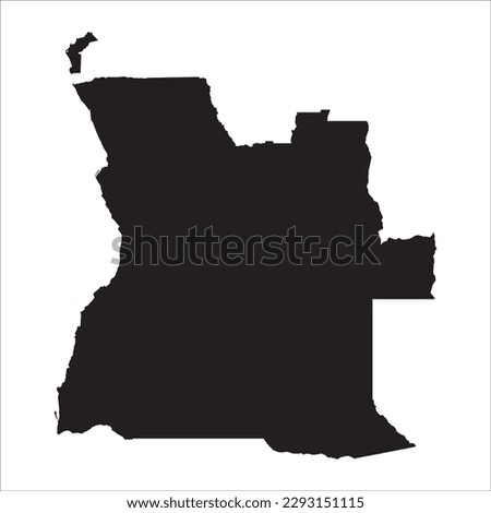 High detailed vector map. Angola. New Map 2023.