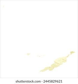 Detaillierte Karte der Vektorgrafik. Anguilla.