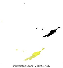 High detailed vector map. Anguilla.