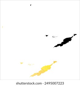 High detailed vector map. Anguilla.