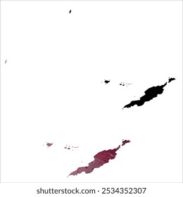 High detailed vector map. Anguilla.