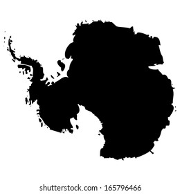 High detailed vector map - Antarctica 