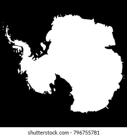 High Detailed Vector Map - Antartica