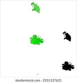 High detailed vector map. Antigua and Barbuda.