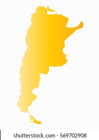 High detailed vector map - Argentina