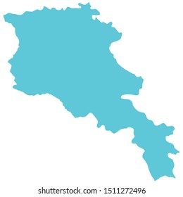 High detailed vector map – Armenia map