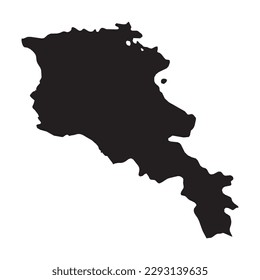 High detailed vector map. Armenia. New Map 2023.