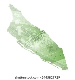 High detailed vector map. Aruba.