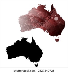 Mapa vetorial altamente detalhado. Austrália.