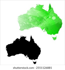 Mapa vetorial altamente detalhado. Austrália.