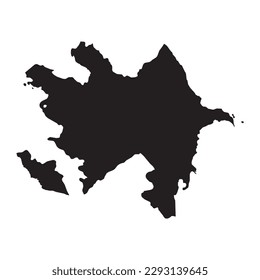 High detailed vector map. Azerbaijan. New Map 2023.