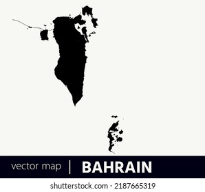 High Detailed Vector Map - Bahrain