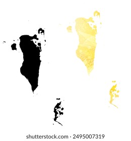 High detailed vector map. Bahrain.