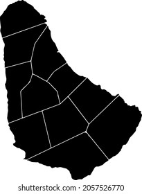 High detailed vector map - Barbados