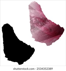 Mapa vetorial altamente detalhado. Barbados.
