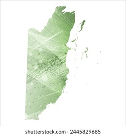 Detaillierte Karte der Vektorgrafik. Belize.