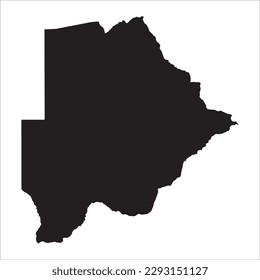 High detailed vector map. Botswana. New Map 2023.