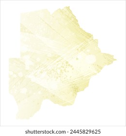 High detailed vector map. Botswana.