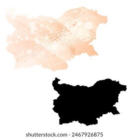 High detailed vector map. Bulgaria.