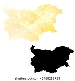 High detailed vector map. Bulgaria.