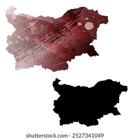 High detailed vector map. Bulgaria.