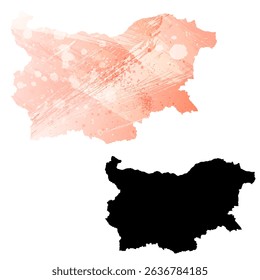 High detailed vector map. Bulgaria.