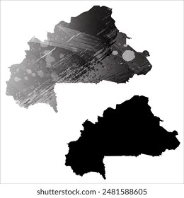 High detailed vector map. Burkina Faso.